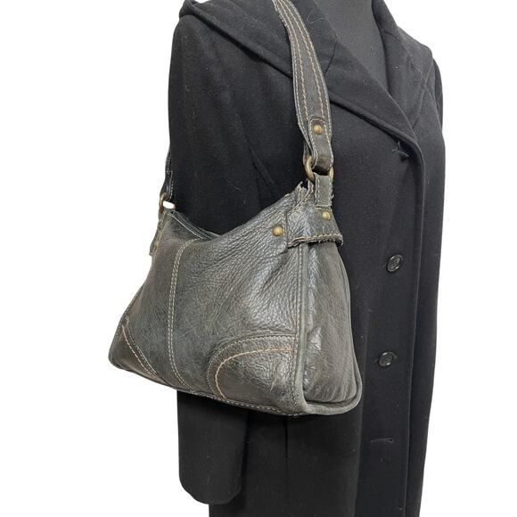 Vintage Fossil Leather Crossover Purse - Picture 2 of 7